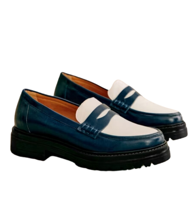 Loafers bicolores