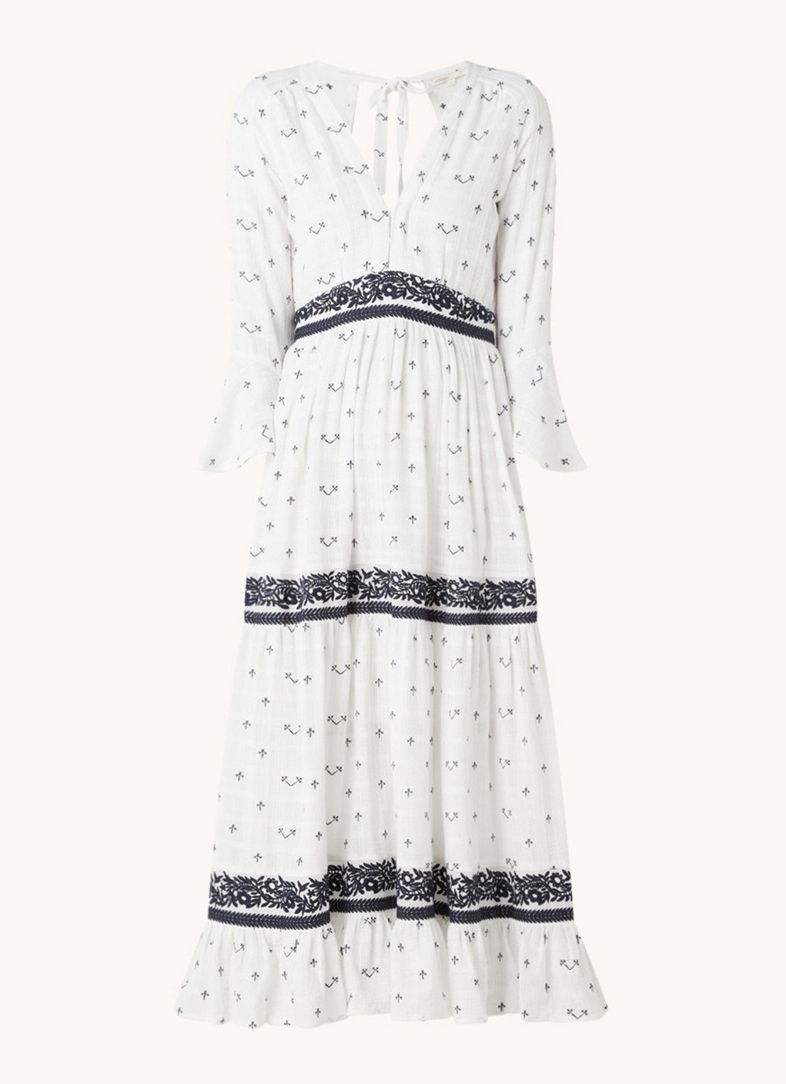 Robe tunique mini à imprimé floral et décolleté dans le dos Maje 325€