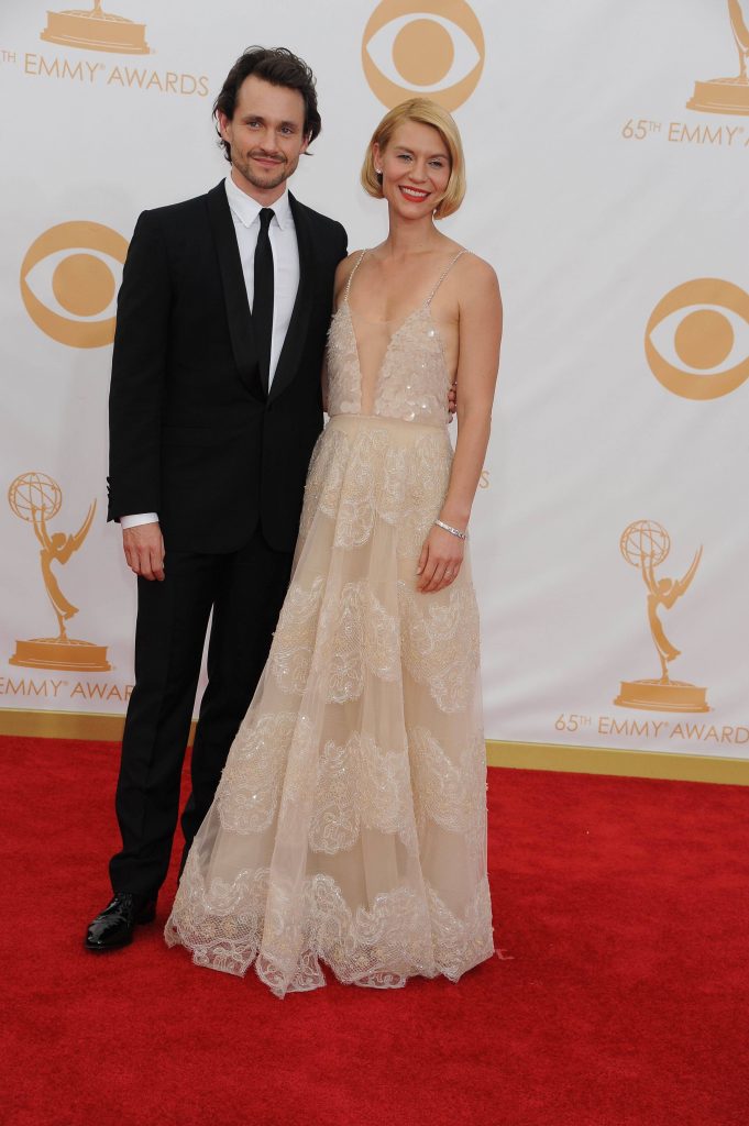 los angeles, 2013-9-22 / tv personality heidi klum arrives at the 65th annual primetime emmy awards held at the nokia theatre l.a. live.the 40-year-old german model was wearing s shimmering fuchsia versace gown.--> pictured: actors claire danes and hugh