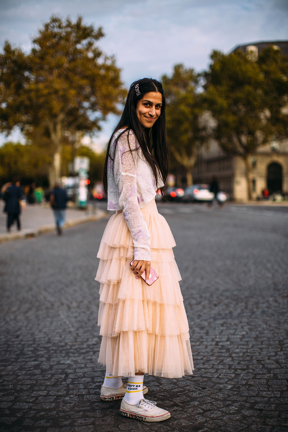 robe en tulle rose