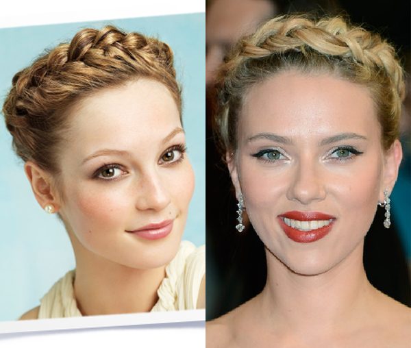 La tresse grecque de Scarlett Johansson