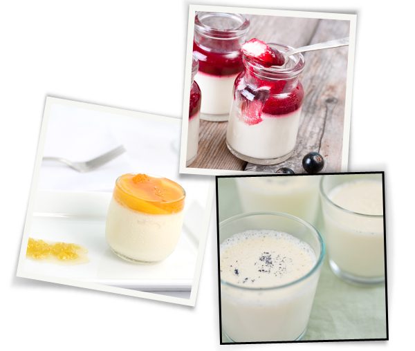 Panna cotta : une base, plein de recettes