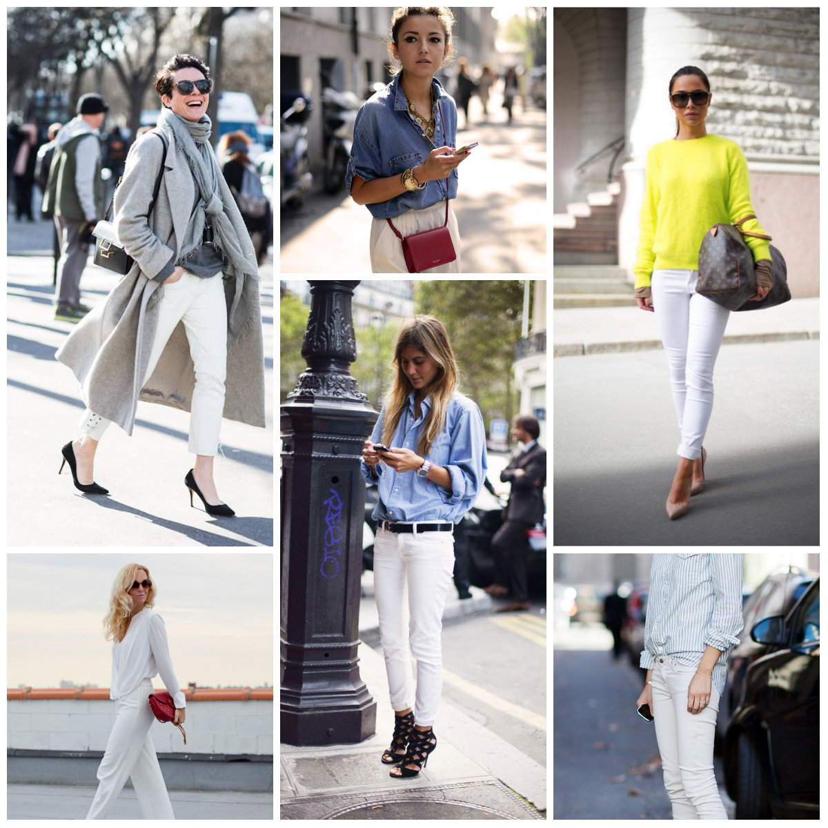 Comment porter un pantalon blanc en automne (39 tenues et looks)