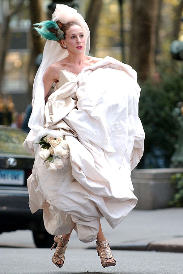 Carrie bradshaw robe de mariée vivienne westwood