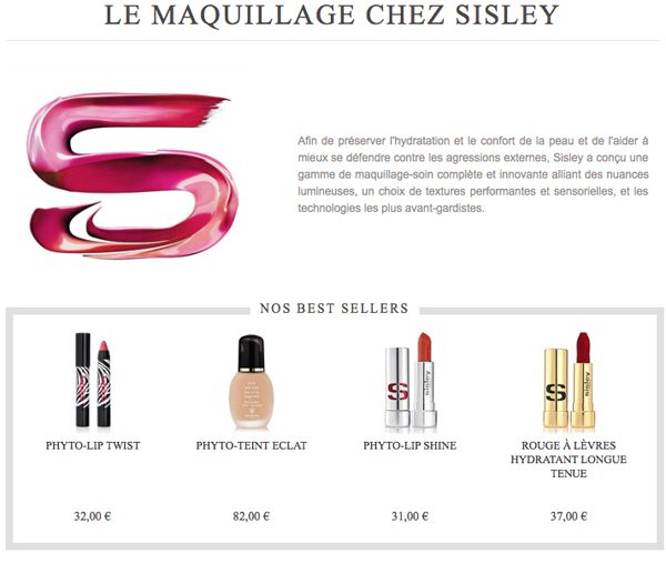 Sisley lance son eshop belge