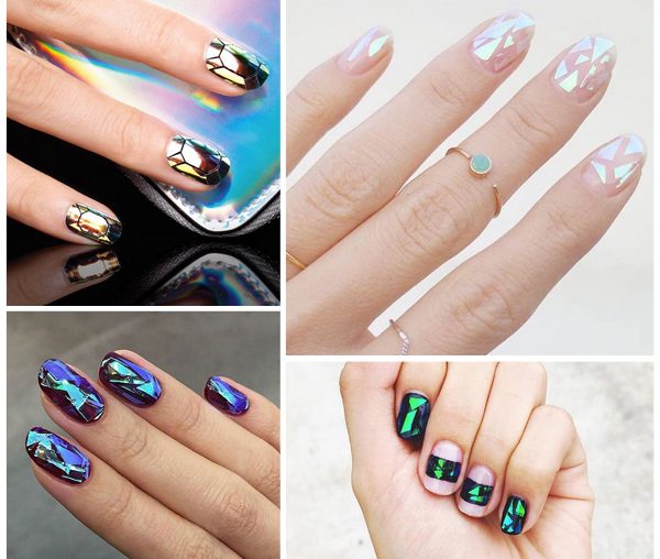 Les Glass Nails, la tendance nail art de cet automne