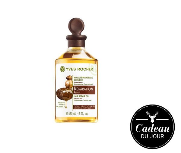 L’Huile réparatrice cheveux Yves Rocher