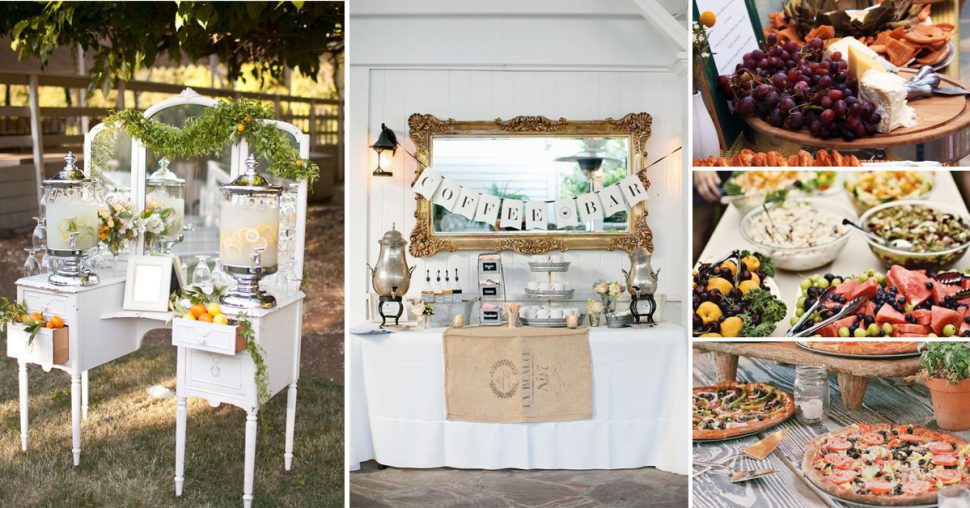 30 inspirations déco pour un buffet de mariage