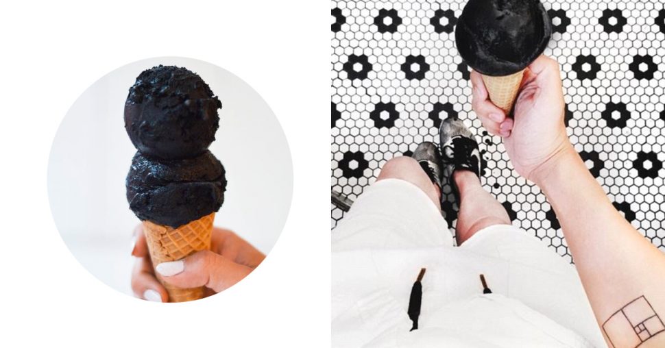 Tendance dessert: la glace noire