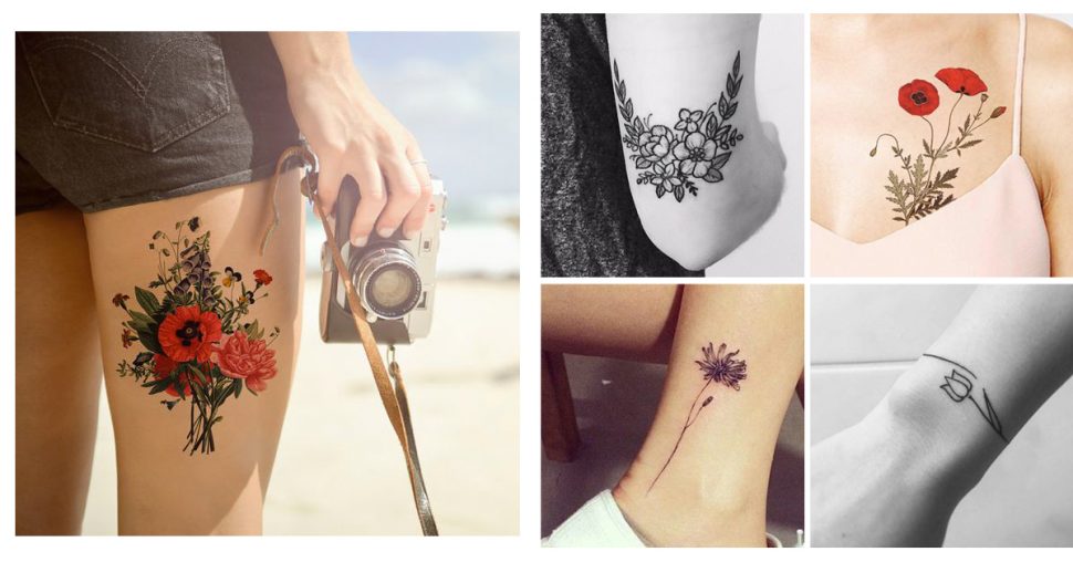 20 tatouages fleuris dont on rêve