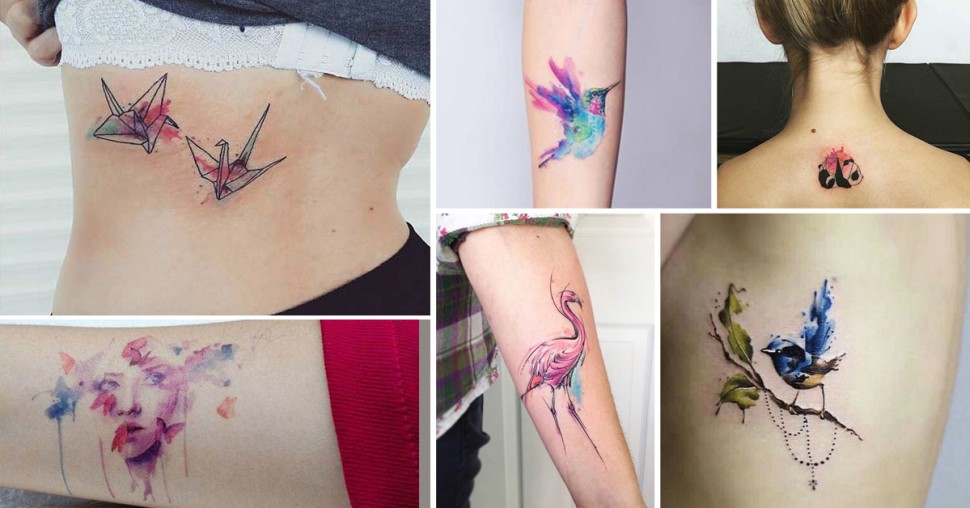 Tendance: les tatouages aquarelle