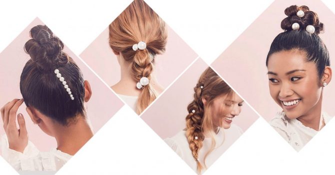 Tendance à suivre: des perles dans les cheveux