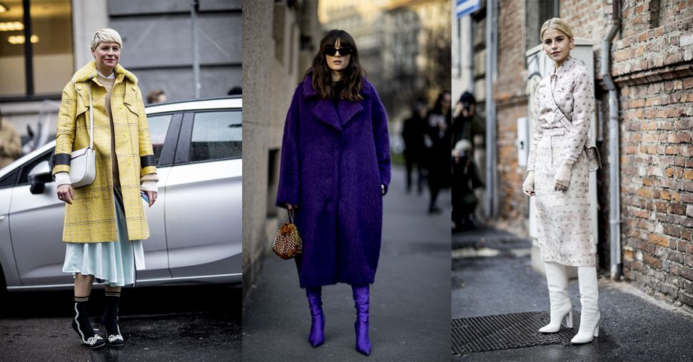 Robe et boots: le dress code anti-froid des Milanaises