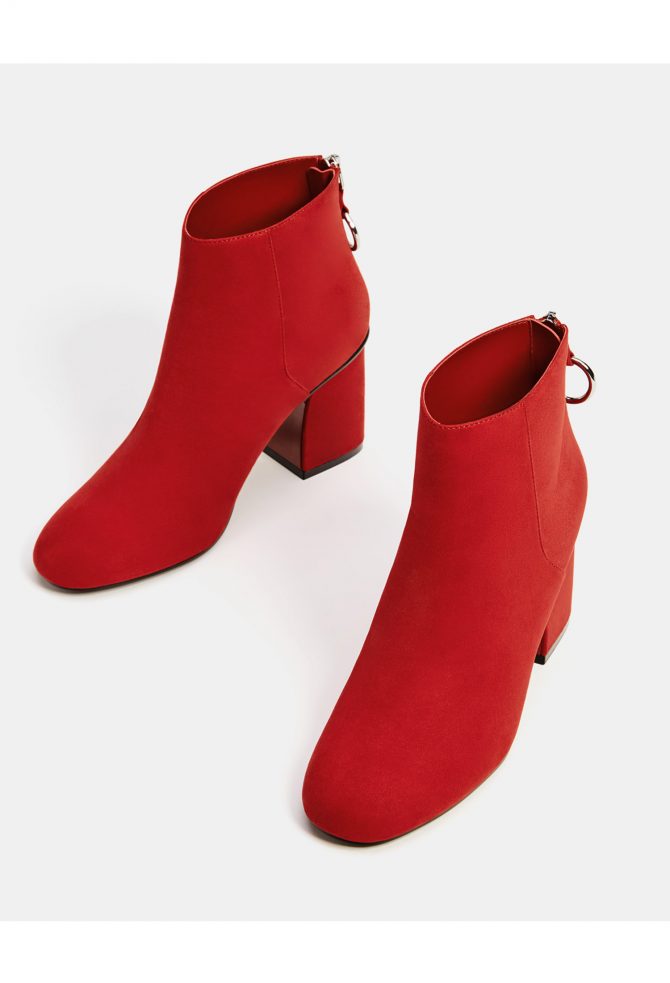 bottines rouges