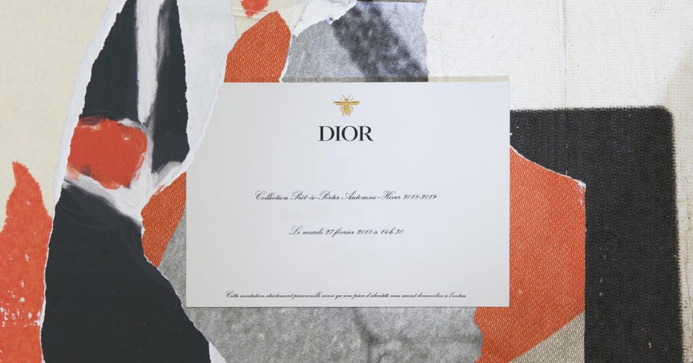 Suivez en direct de la fashion week le défilé Christian Dior automne-hiver 2018/19