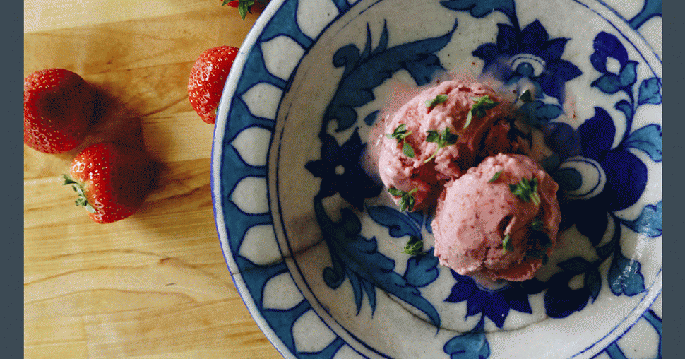 La glace aux fraises et lait de coco d’Aline Gérard