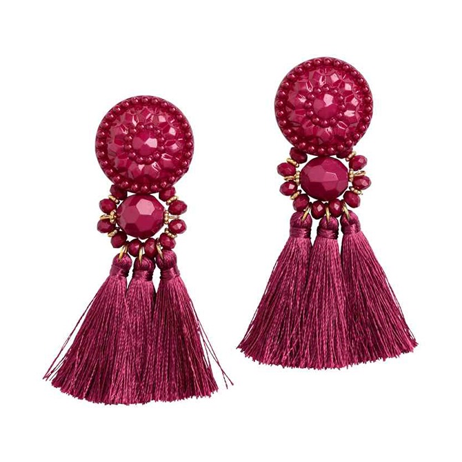 boucles d'oreilles à pompons