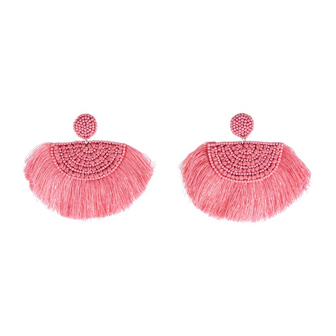 boucles d'oreilles à pompons