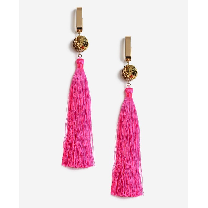 boucles d'oreilles à pompons