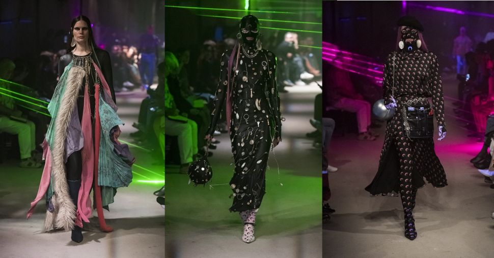 Fashion week et avant-garde : le show fetish au laser de Marine Serre