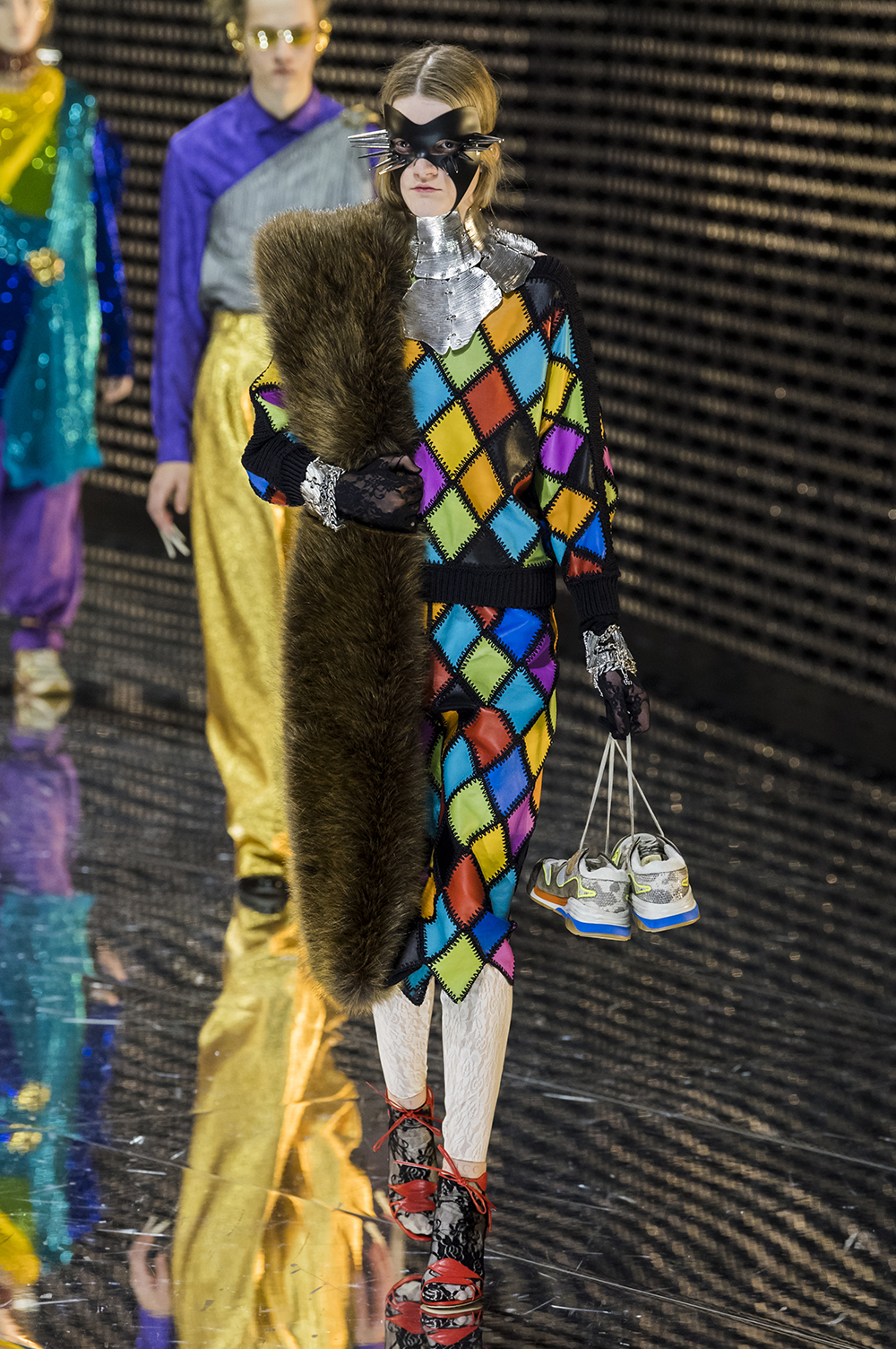 arlequin gucci fashion week milan FW19