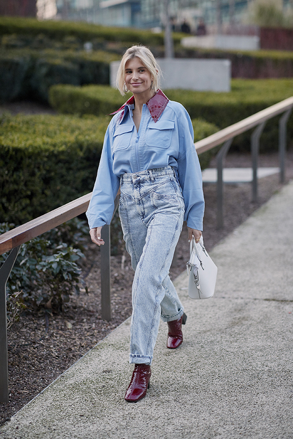 mom jeans et talons hauts