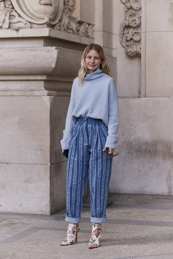 bottes fleurs paris fashion week