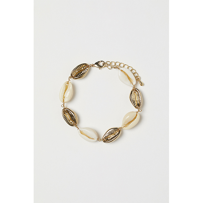 bijoux coquillages bracelet H&M