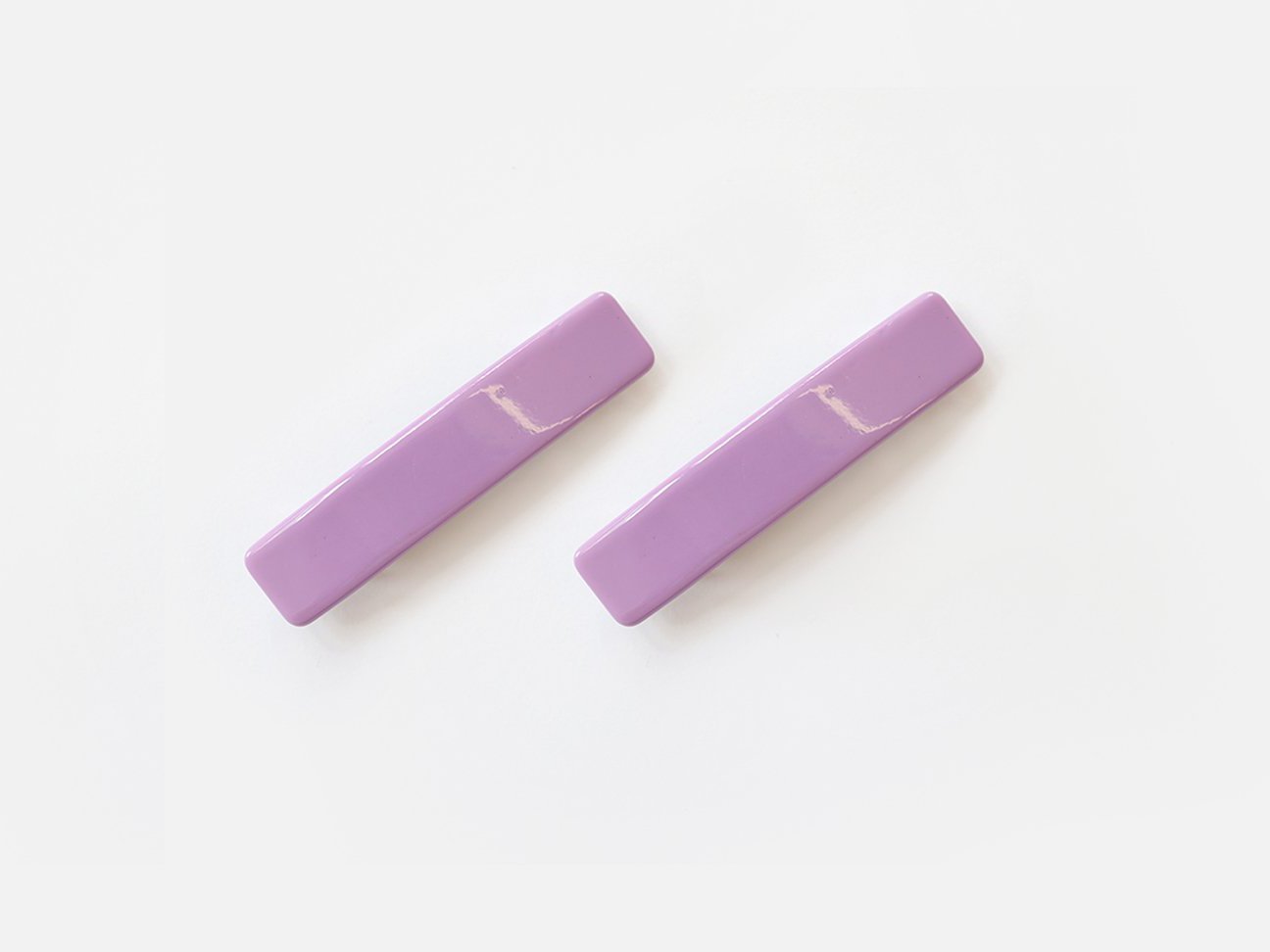 barrette en plexi lilas