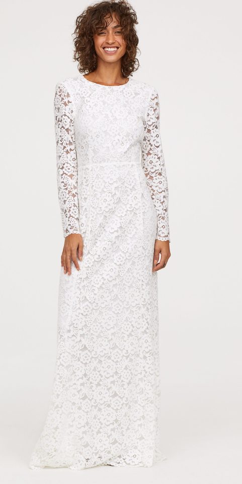 robe h&m wedding dentelle