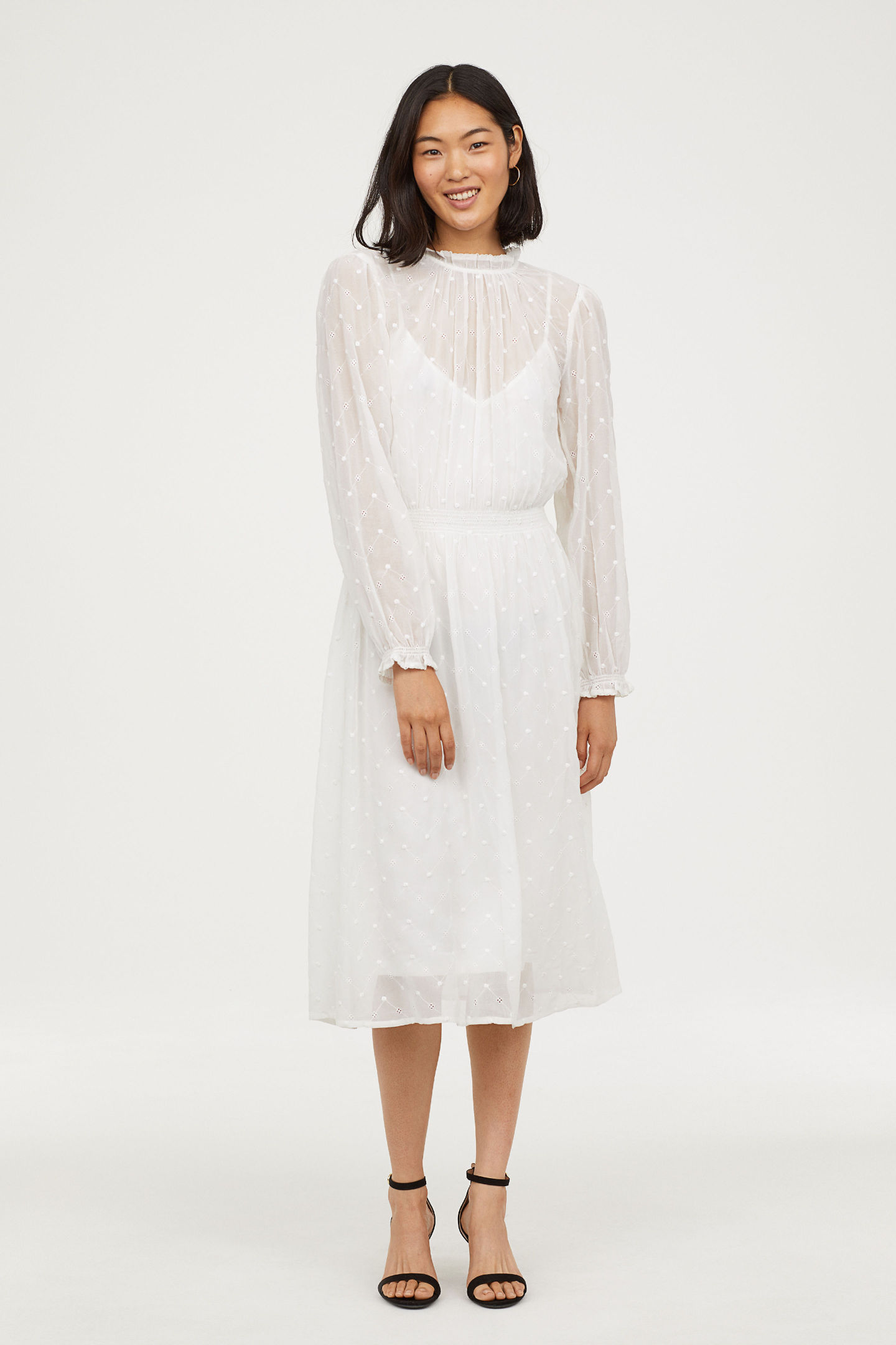 robe h&m wedding pois