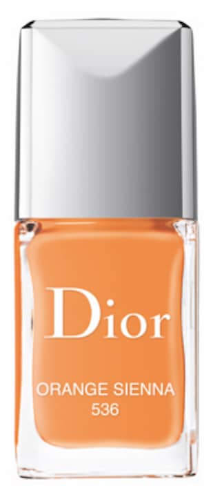 vernis orange maquillage dior