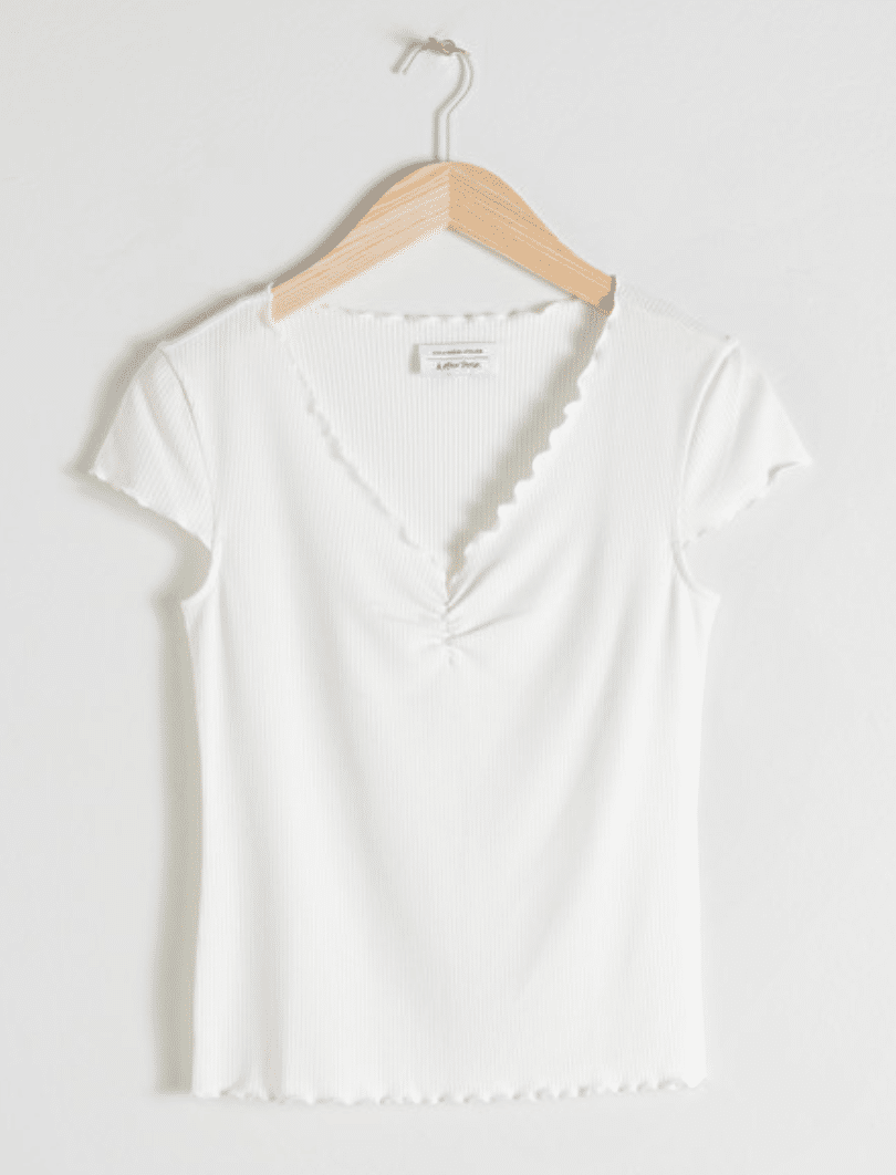 T-shirt en coton blanc, & other stories,