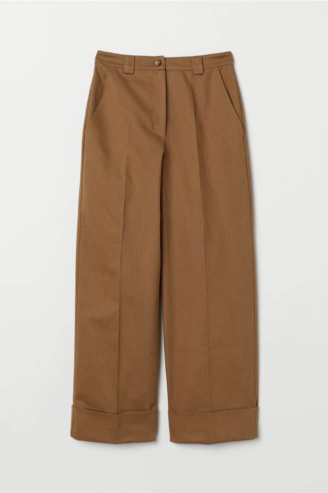 Pantalon, ample en twill, H&M