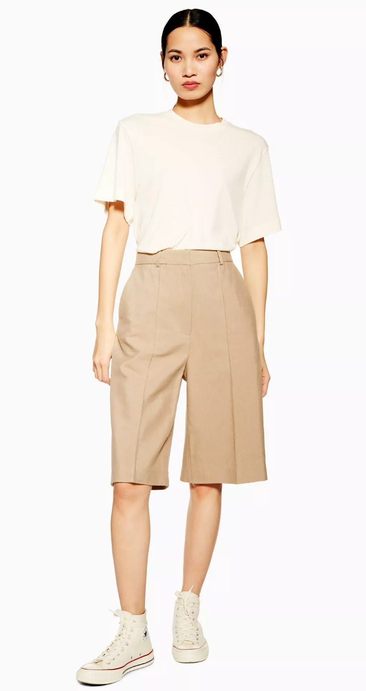 Bermuda beige Topshop