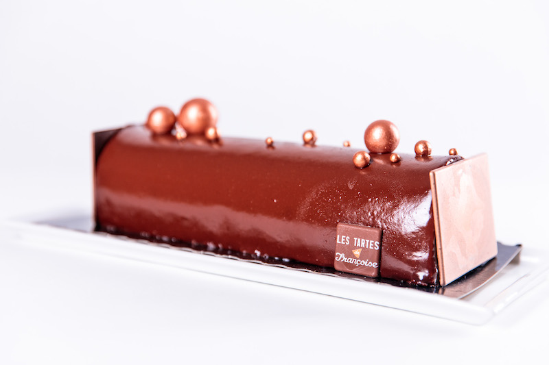 Bûche de Noël chocolat noir intense