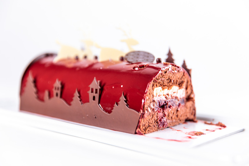 Bûche de Noël Forêt Rouge