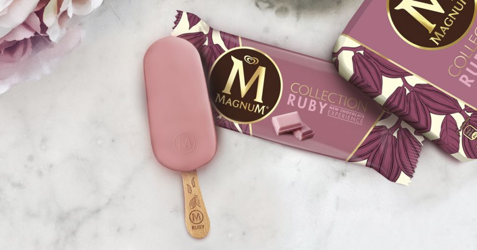 Magnum crée la première glace au chocolat Ruby