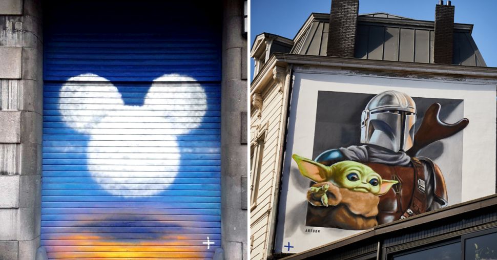 Un parcours de street art Disney s’invite dans les rues de Belgique