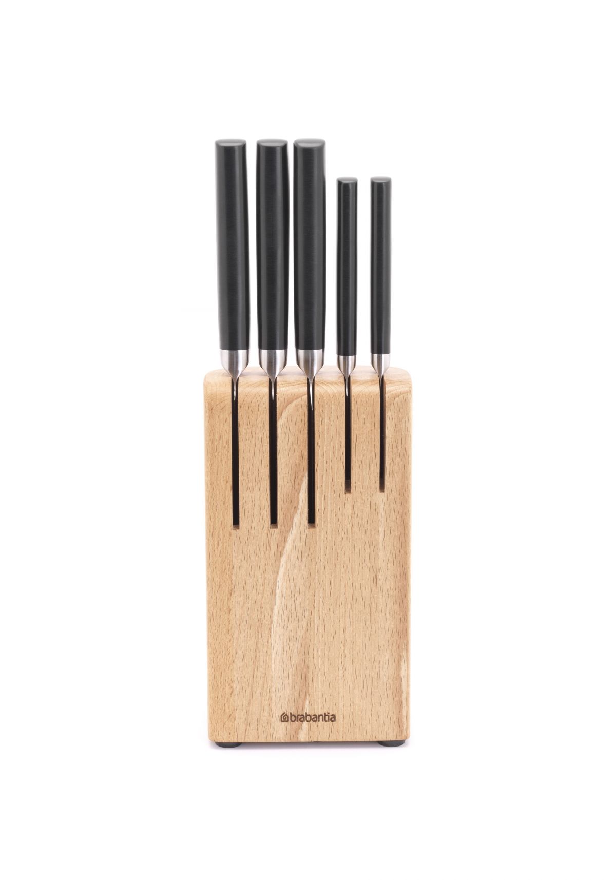 Bloc de couteaux en bois avec 5 couteaux de Brabantia, 149€