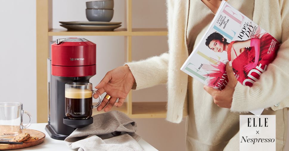 Une machine Nespresso à 1€ et le ELLE Belgique offert pendant un an avec votre abonnement café