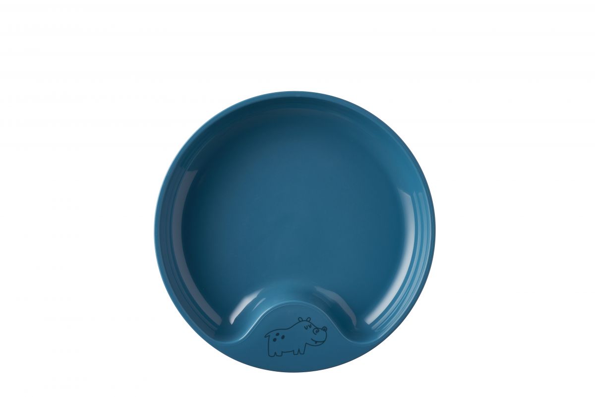 assiette de couleur bleu enfants