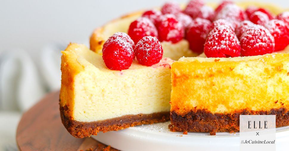 Cheesecake aux framboises et au spéculoos