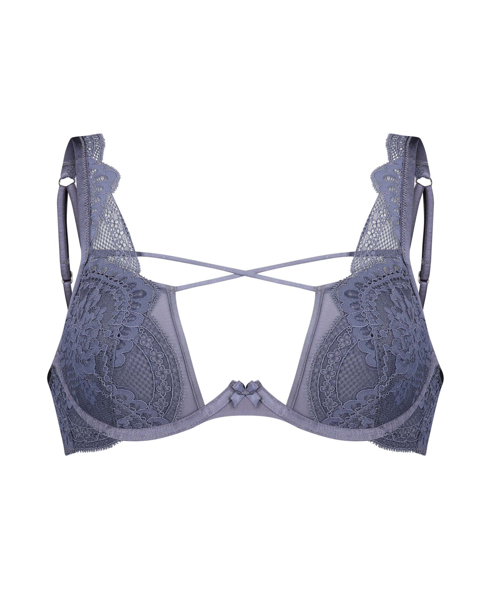 soutien gorge bleu dentelle hunkemoller