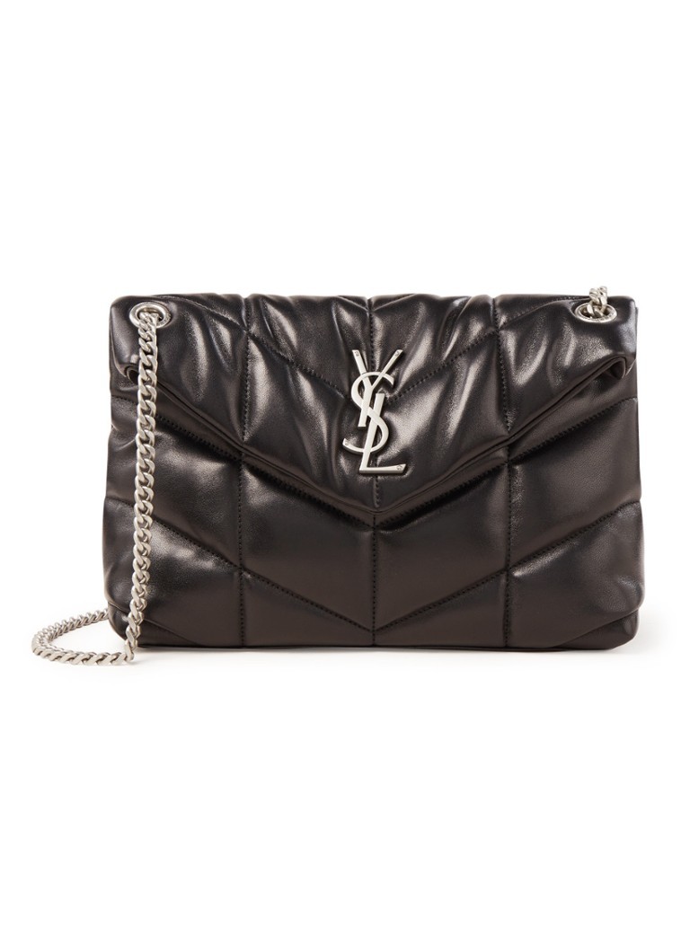 Sac à bandoulière Saint Laurent Loulou Puffer Small en cuir d'agneau