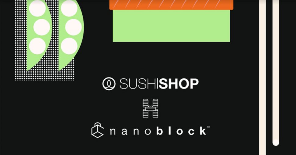 Sushi shop lance une box en collaboration avec nanoblock