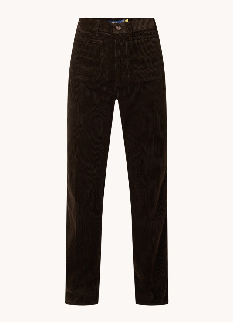 Polo Ralph Lauren - Pantalon en velours côtelé taille haute évasé Raval pour l' hiver - 199 €