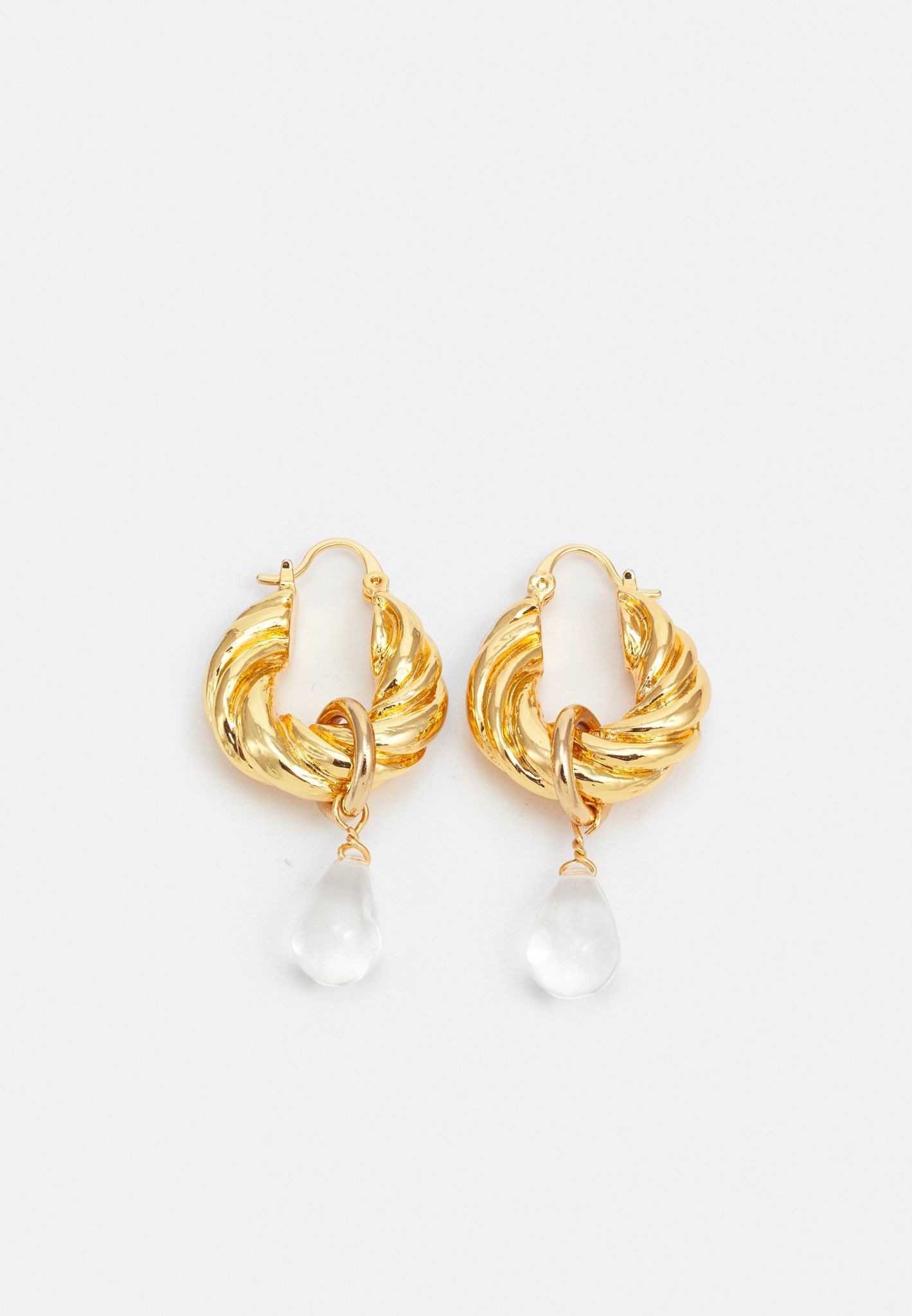 Rejina Pyo TWISTED DROP HOOPS - Boucles d'oreilles - € 340,00