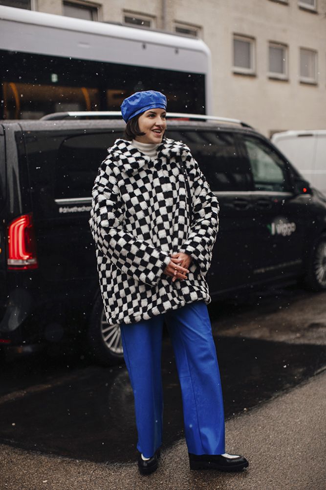 La tendance damier à la Fashion Week de Copenhague