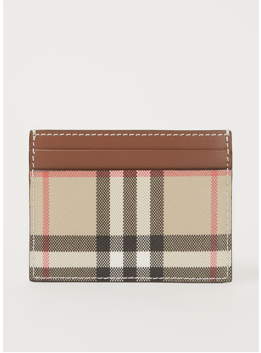 BURBERRY Porte-cartes Sandon en cuir veau de Bijenkorf